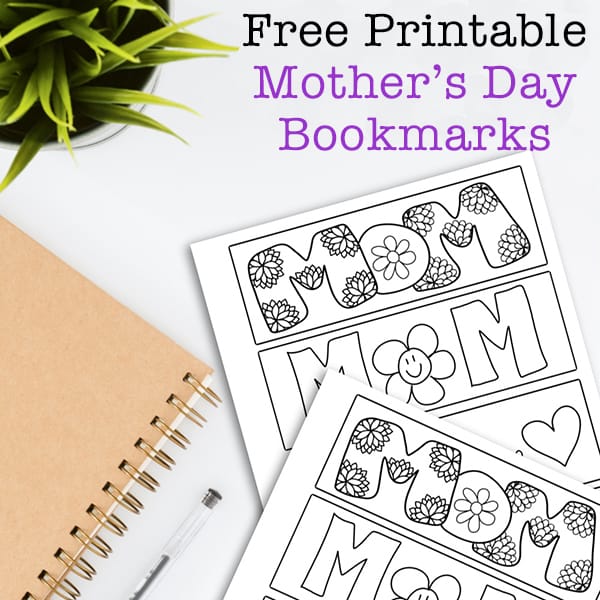 Free Printable Mother's Day Bookmarks for Kids
