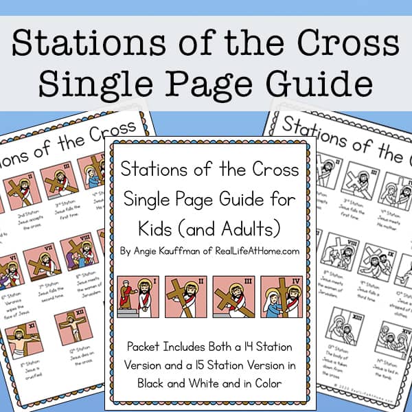 Illustrated Stations of the Cross List (fits on one page)