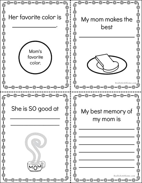 Mother's Day Mini Book Printable