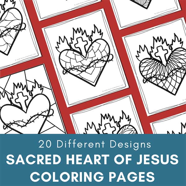 Sacred Heart of Jesus Coloring Pages