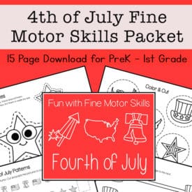 Back to School Fine Motor Skills Packet for Preschool - 1st Grade