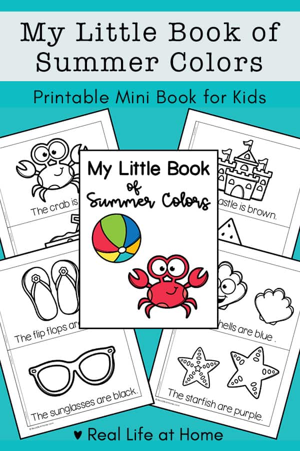 My Little Book of Summer Colors Free Mini Book