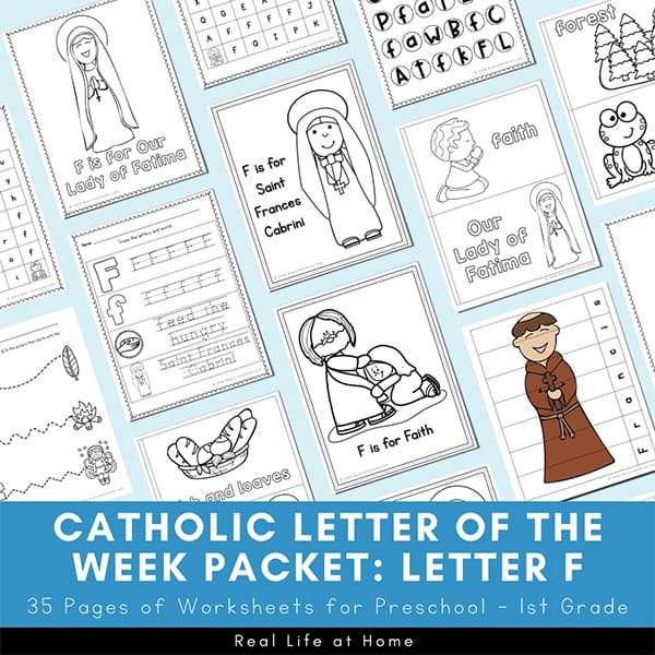 Catholic Letter of the Week - Letter F
