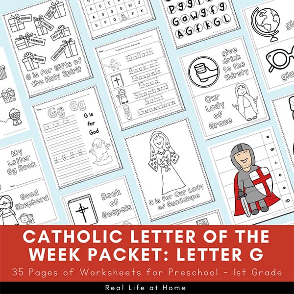 Catholic Letter of the Week Packet - Letter G Catholic Letter of the Week Packet - Letter G