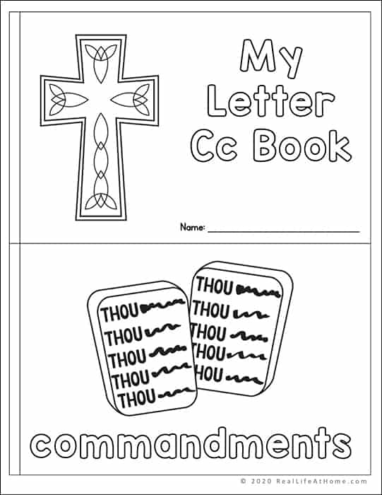 Religious Mini Book for Letter C