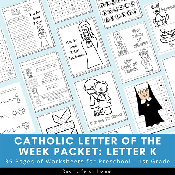 Letter K - Catholic Letter of the Week Packet