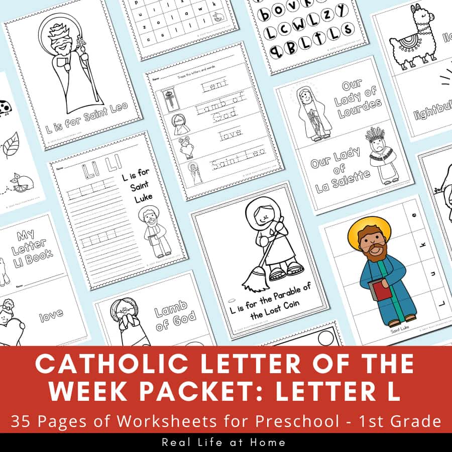 Catholic Letter of the Week Packet - Letter L