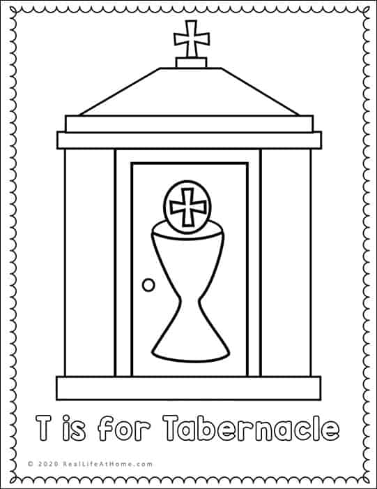 tabernacle coloring page