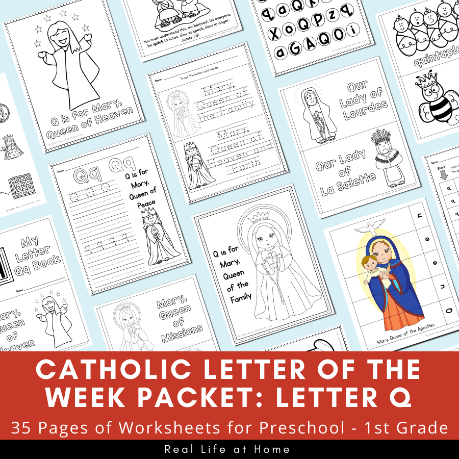 Catholic Letter of the Week Packet - Letter Q