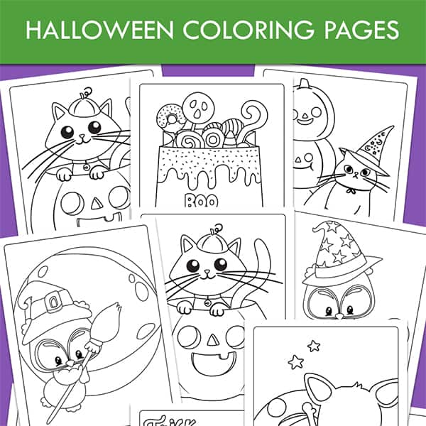 Halloween Coloring Pages Packet