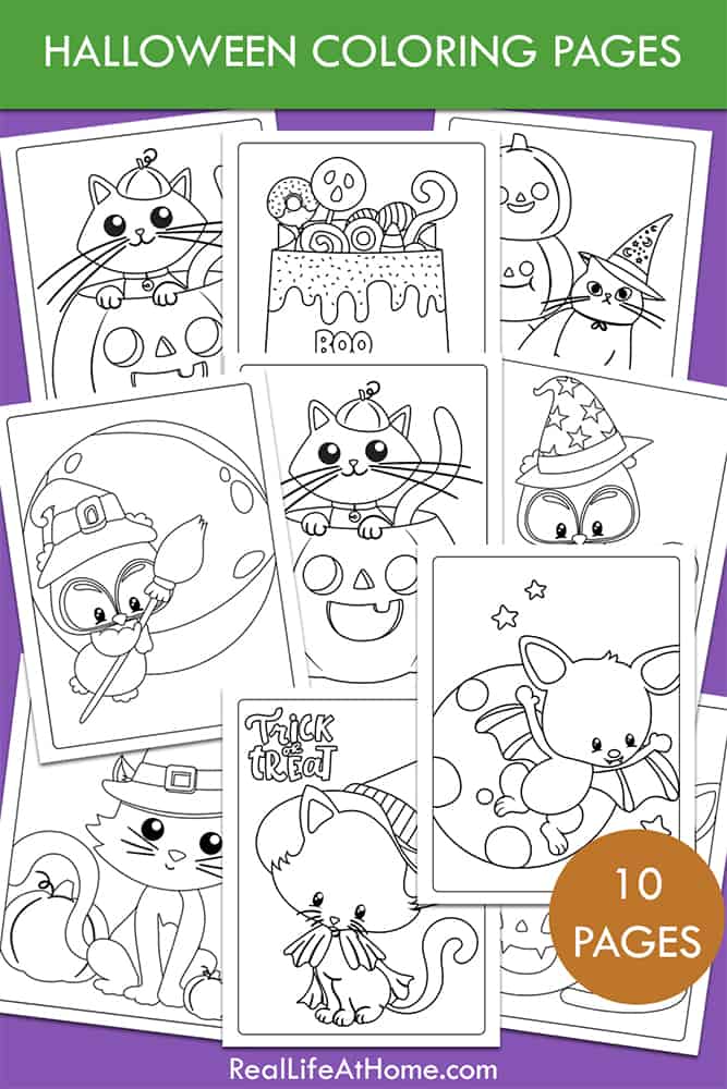 Halloween Coloring Pages Packet