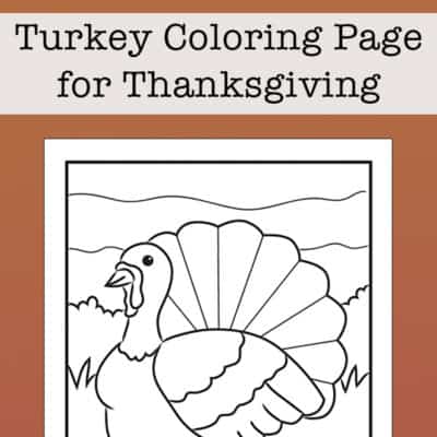 Free Turkey Coloring Page for Thanksgiving