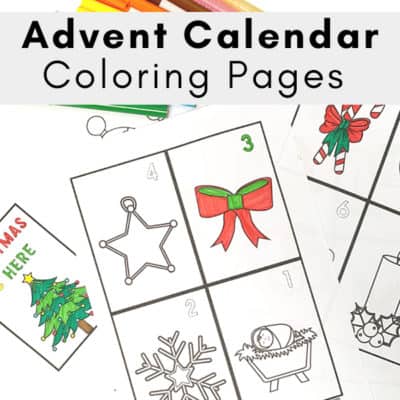 Christmas Countdown Coloring Pages