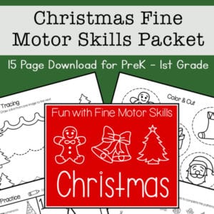 Christmas Fine Motor Skills Packet