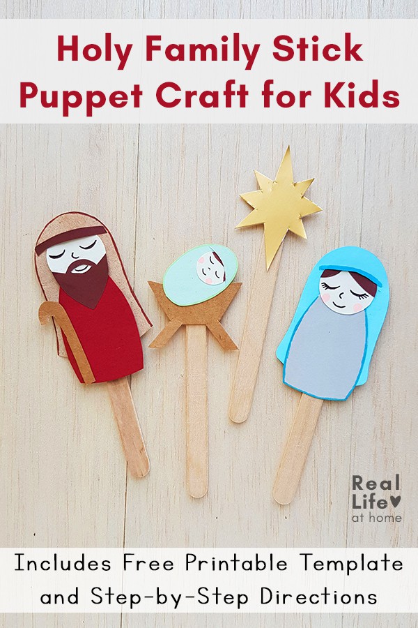 Holy Family Stick Puppet Craft