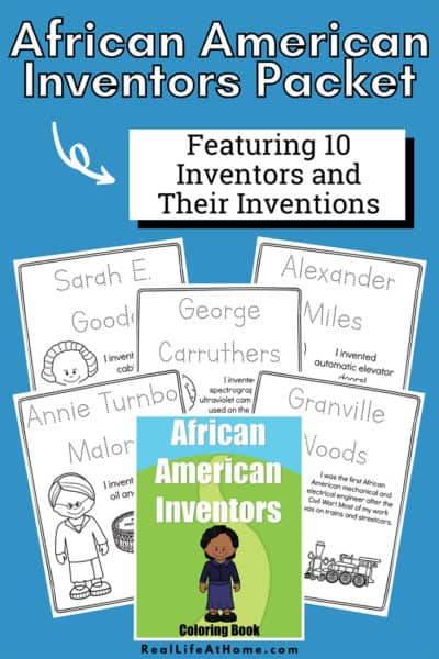 African American Inventors for Kids: Printable Coloring Book