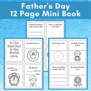 Father's Day Mini Book Printable