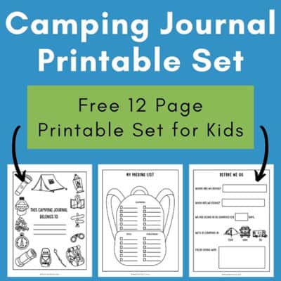 Camping Journal Printable Set
