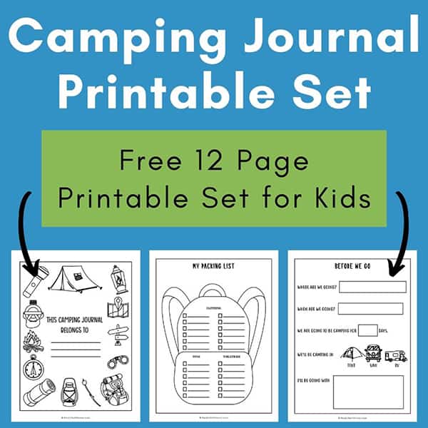 Camping Journal Printable Set