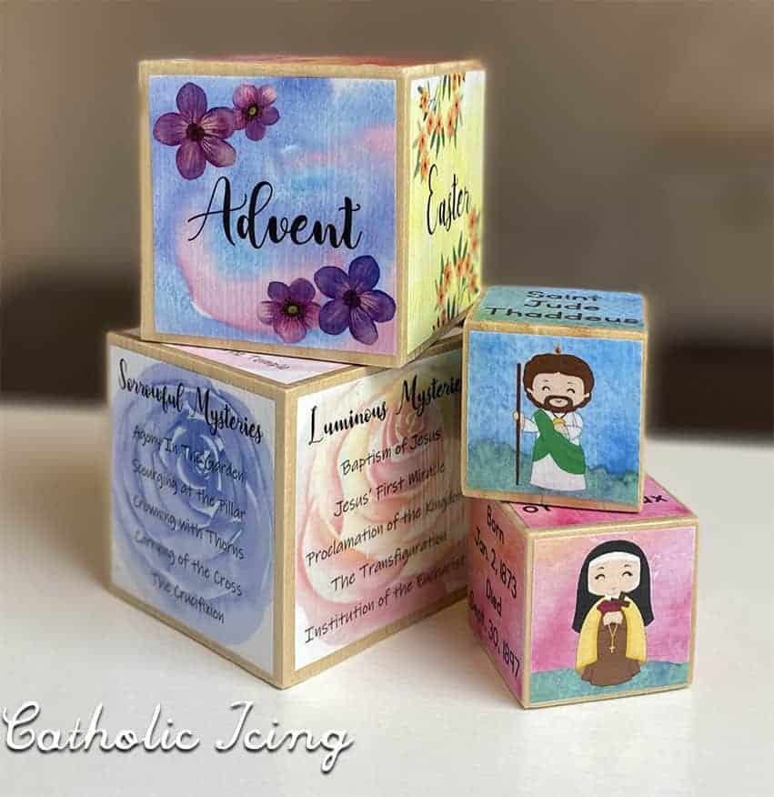 Block Crafts from the Catholic Icing Monthly Membership