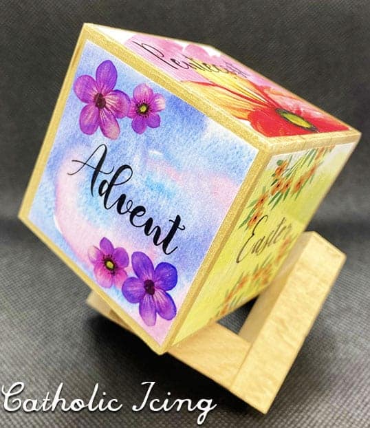 Liturgical Season Cube Craft Printable