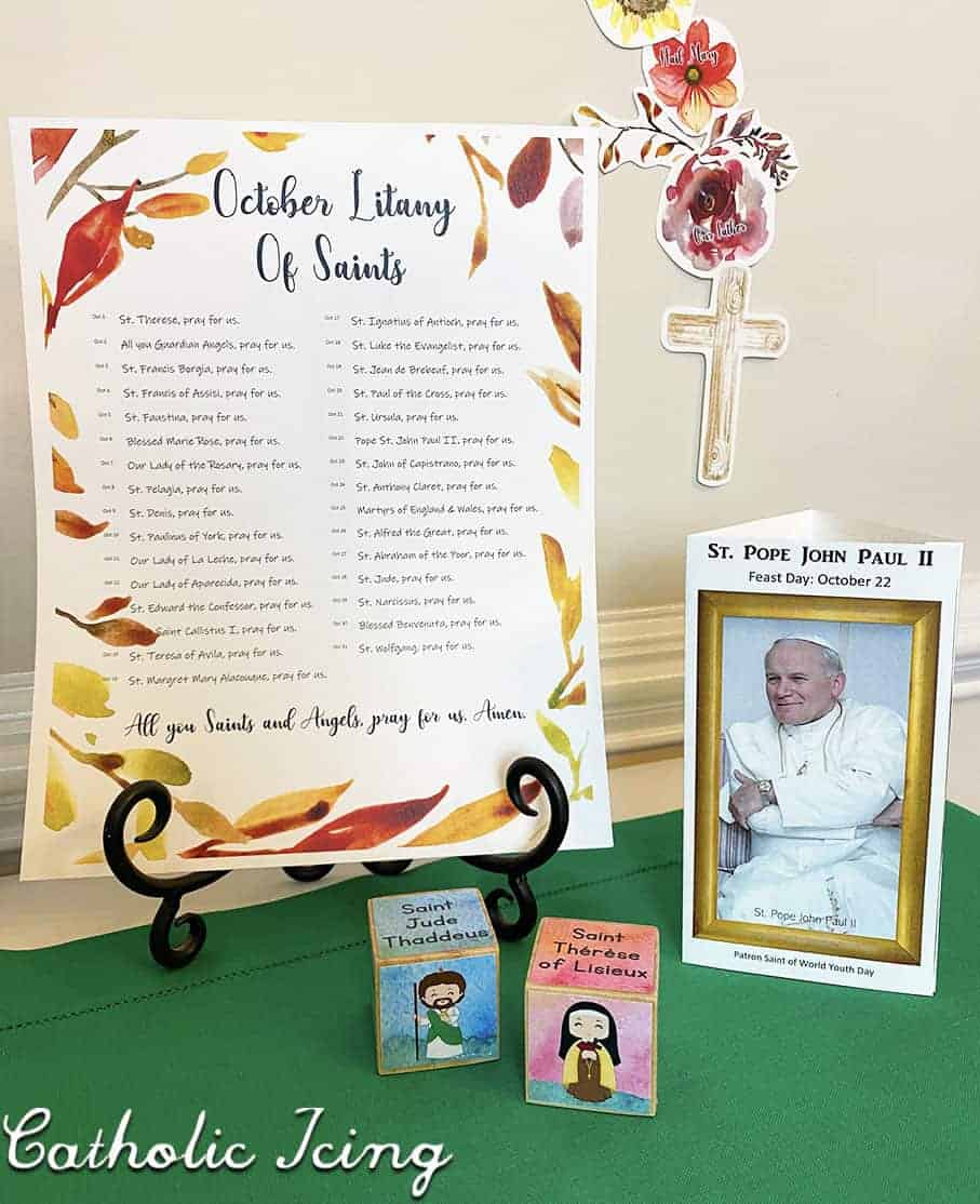 October Home Altar Printables