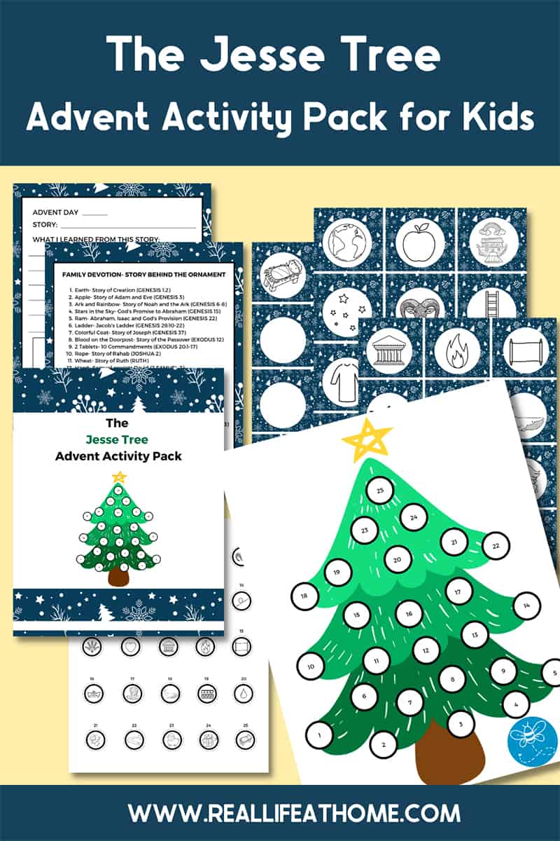 Jesse Tree Ornaments and Jesse Tree Activities for Kids Printables