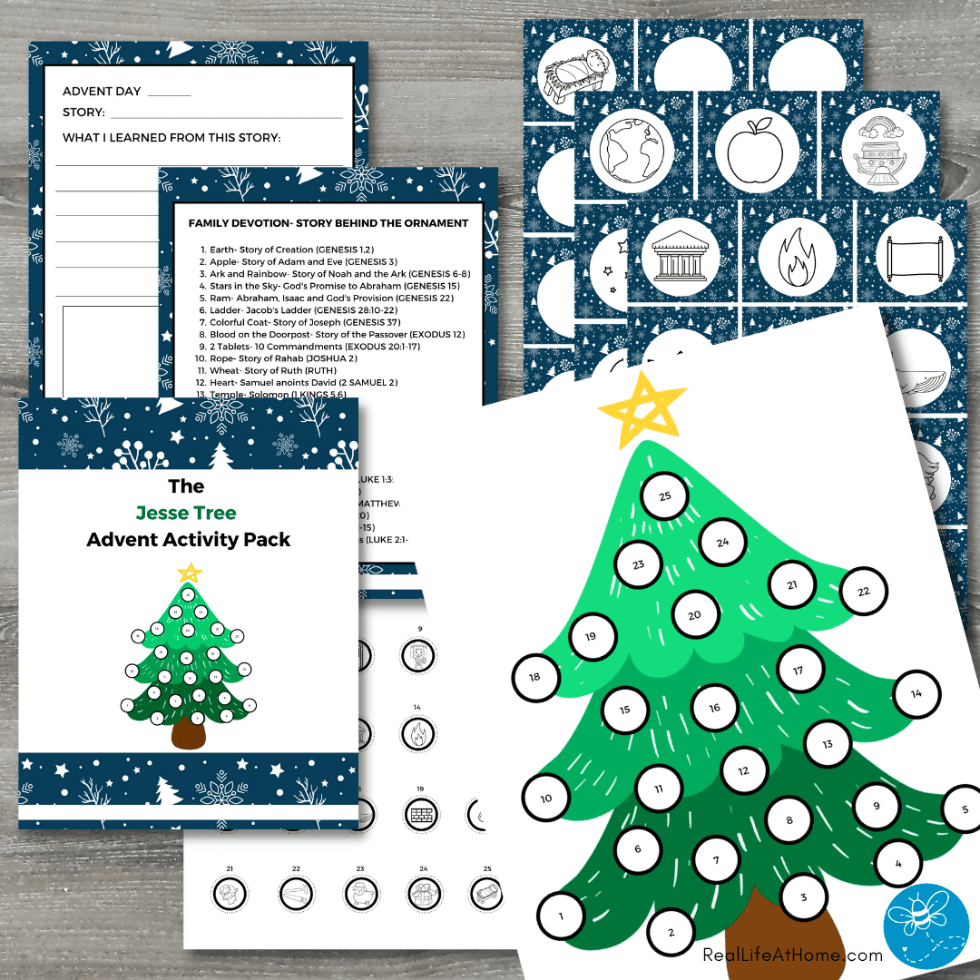 Jesse Tree Printable Activities for Kids