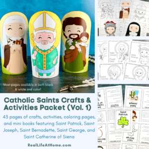 Catholic Saints Crafts and Activities Packet (Vol 1)