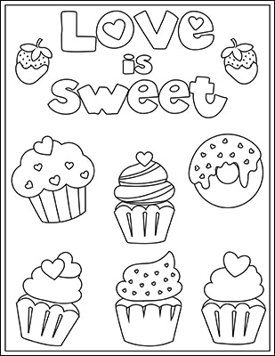 Free Valentine Coloring Sheet