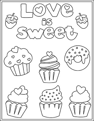 thumbnail image 2 of Free Valentine's Day Coloring Sheets For Kids And Adults 2 of 11