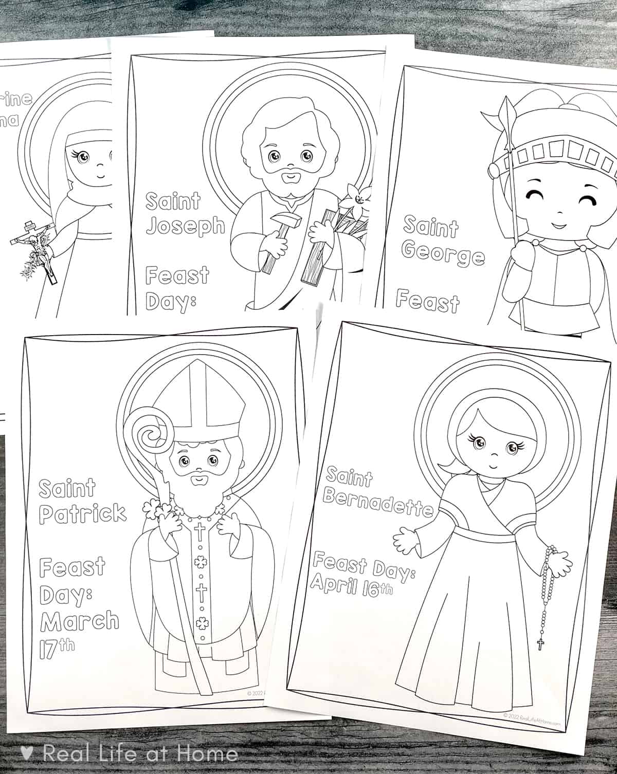 Catholic Saint Coloring Pages