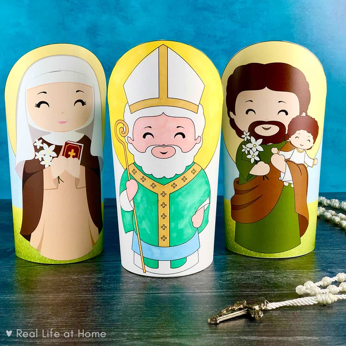 Saint Crafts for Saint Catherine of Siena, Saint Patrick, and Saint Joseph