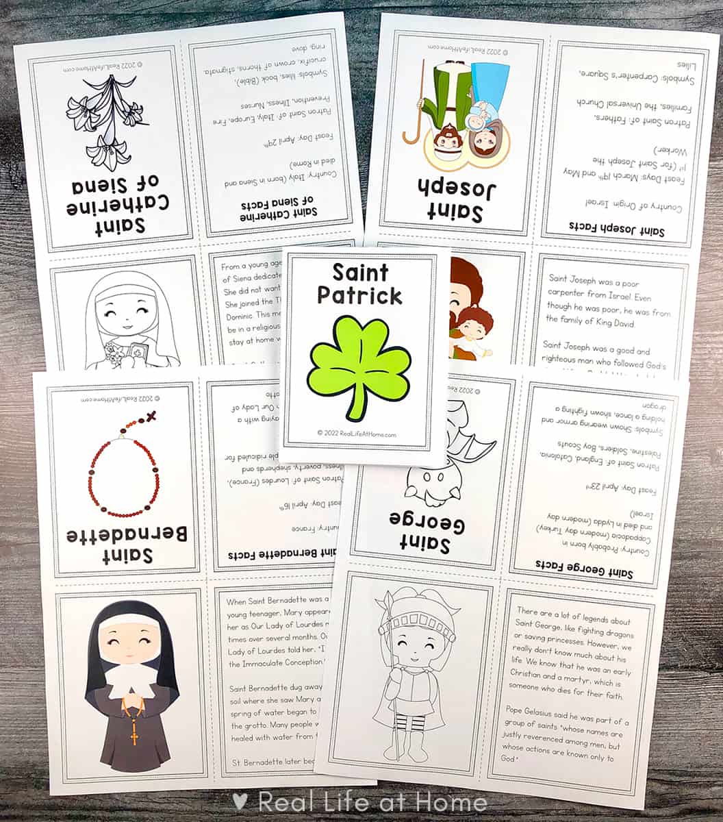 Printable Saint Mini Books