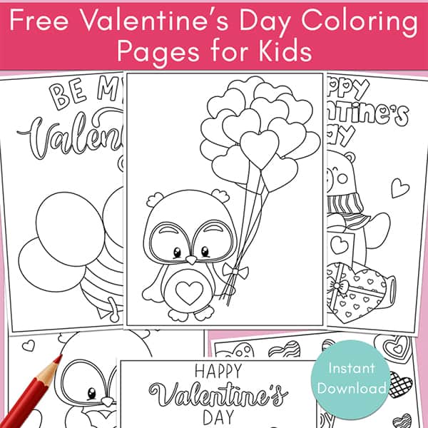 Free Printable Valentine Coloring Pages