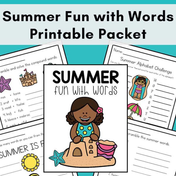 Summer Fun with Words Printable Packet