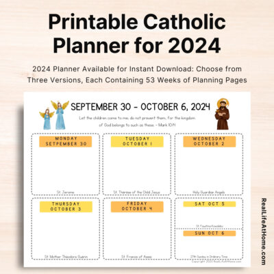 Printable 2024 Catholic Planner Pages