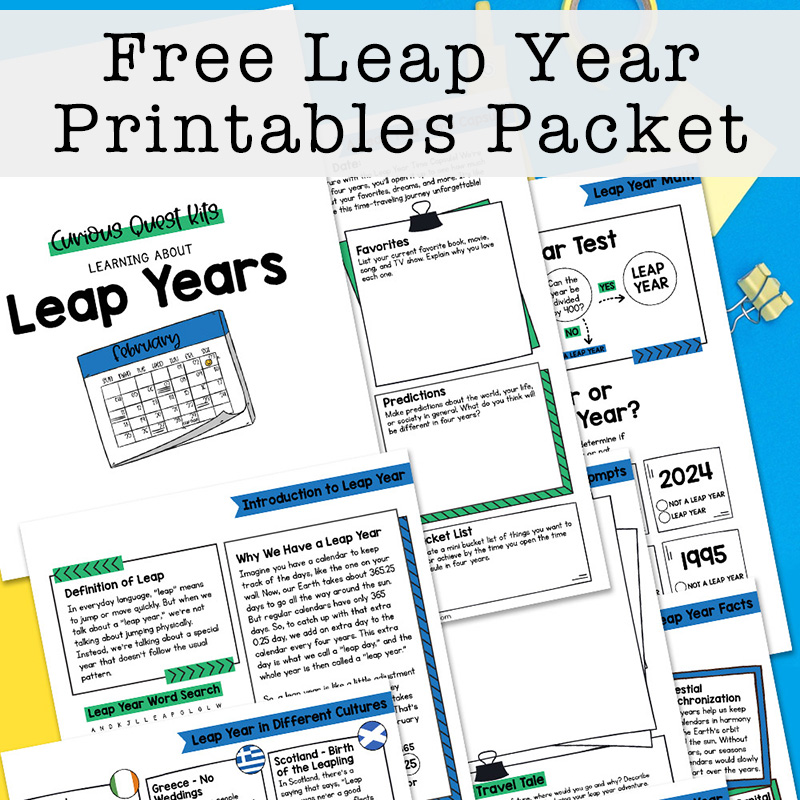 Free Leap Year Printables Packet