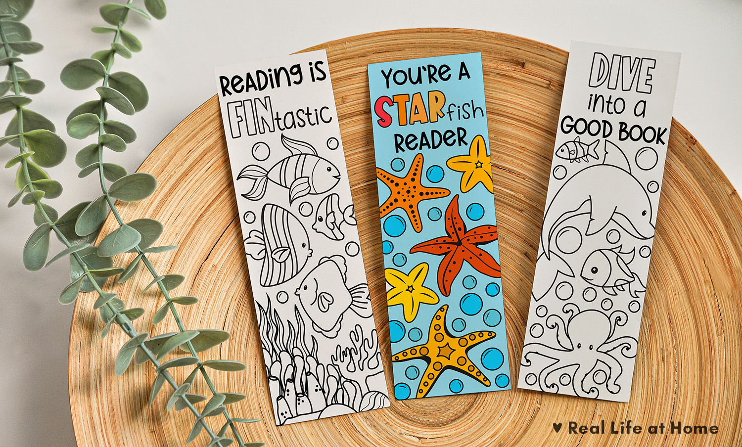 Free Color Your Own Printable Ocean Bookmarks set Free Color Your Own Printable Ocean Bookmarks set