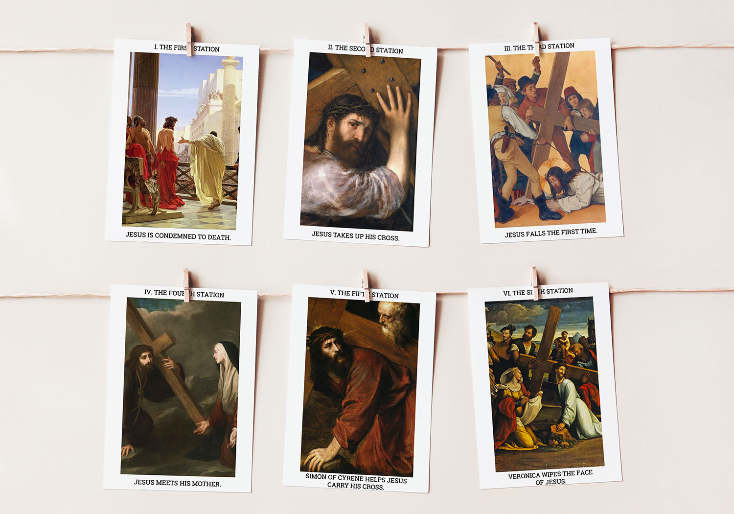 Stations of the Cross Art Cards Banner Stations of the Cross Art Cards Banner