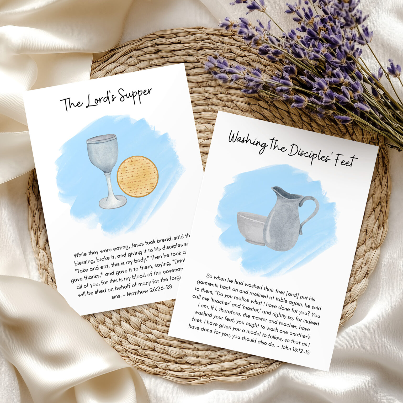 Holy Week and Easter Story Cards Printables for Kids and Families
