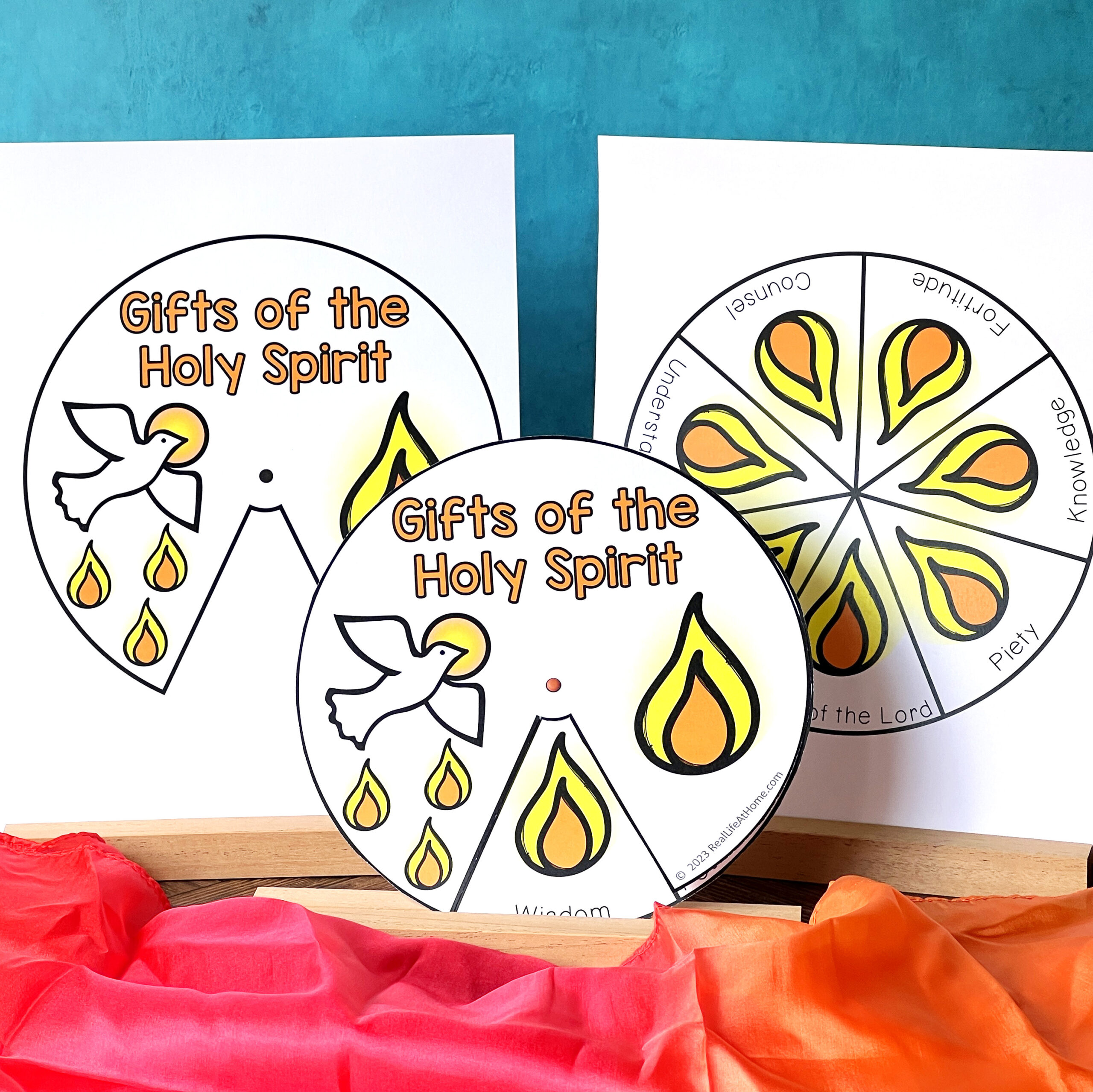 Gifts of the Holy Spirit Activity Wheel Printable Set Gifts of the Holy Spirit Activity Wheel Printable Set.