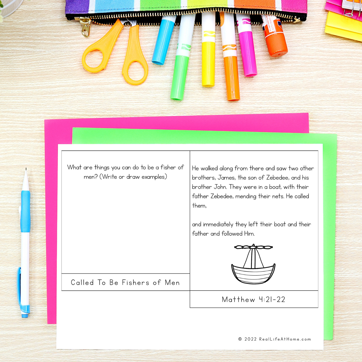 Fishers of Men Flip Book printable for kids Fishers of Men Flip Book printable.